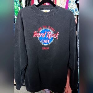 Hard Rock Cafe Tokyo Large Thick Unisex Vintage 90's Sweatshirt